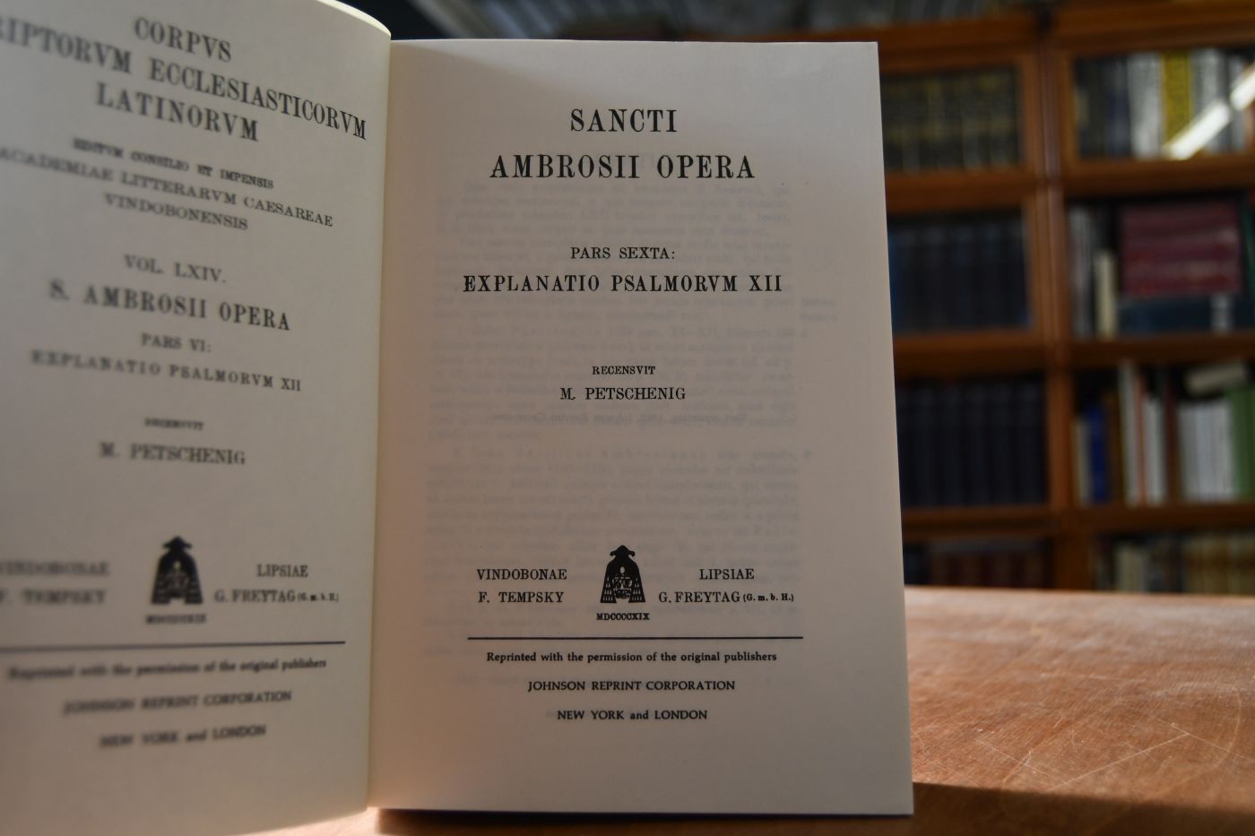 S. Ambrosii Opera. Pars sexta Explanatio Psalmorum XII.