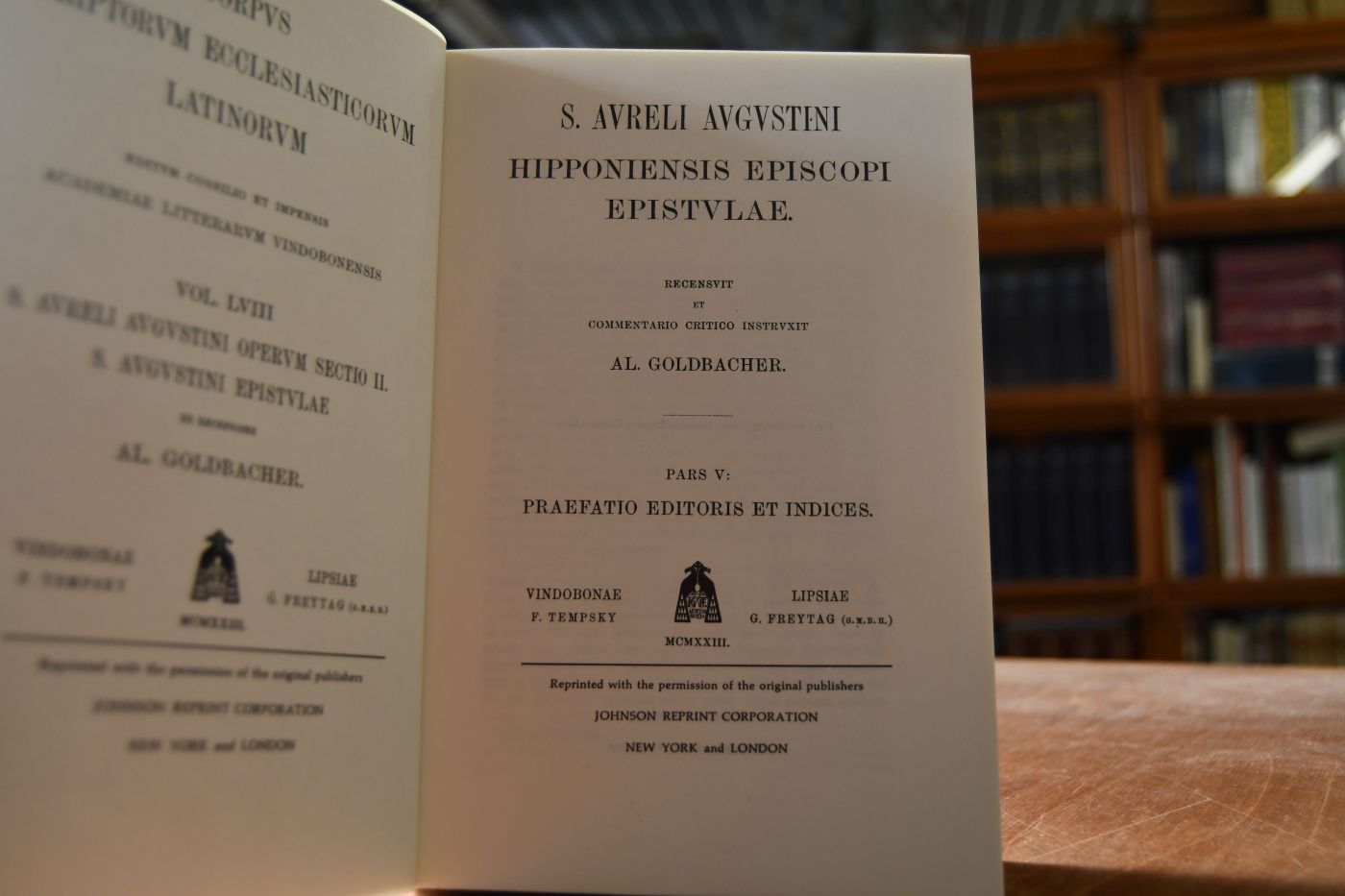 S. Aureli Augustini Hipponensis Episcopi Epistulae.