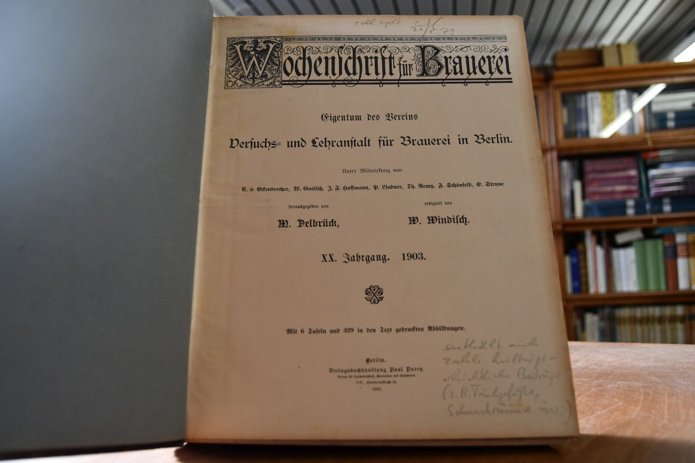 Wochenschrift für Brauerei. XX. Jahrgang, 1903.