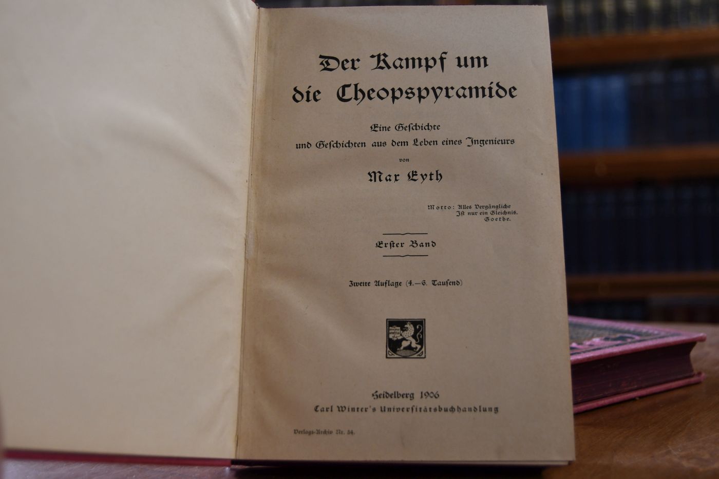 Der Kampf um die Cheopspyramide. Eine Geschichte und Geschichten aus dem Leben eines Ingenieurs. 2 Bde.
