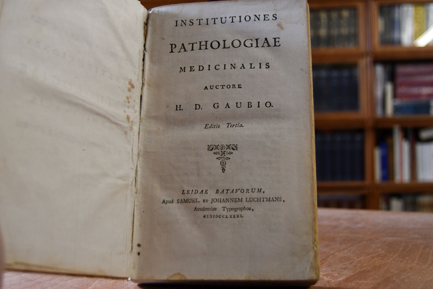 Institutiones Pathologiae medicinalis.