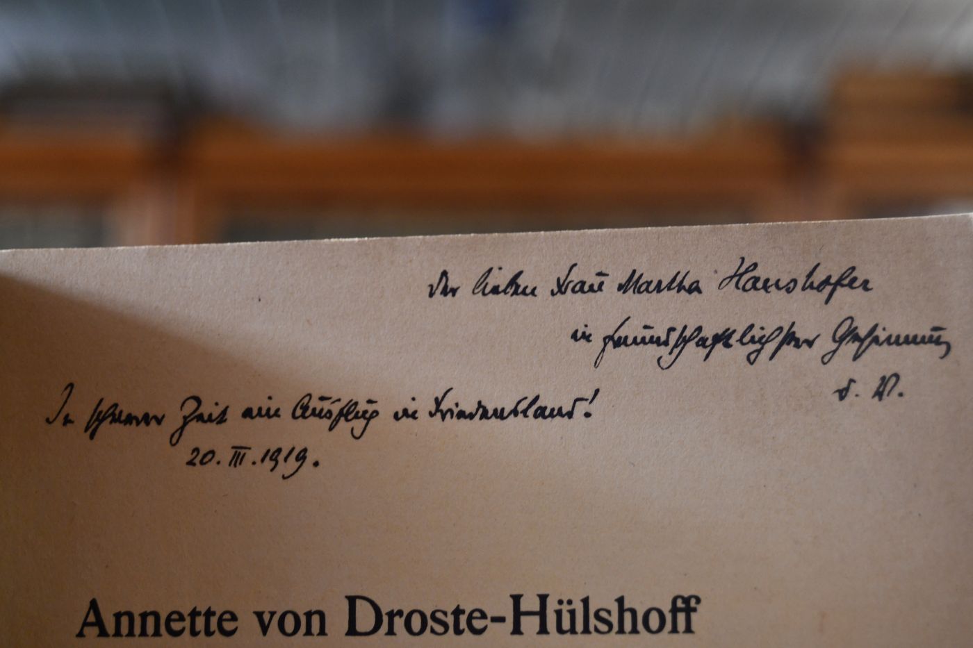 Annette von Droste-Hülshoff in ihren Beziehungen zu Goethe und Schiller und in der poetischen Eigenart ihrer gereiften Kunst.