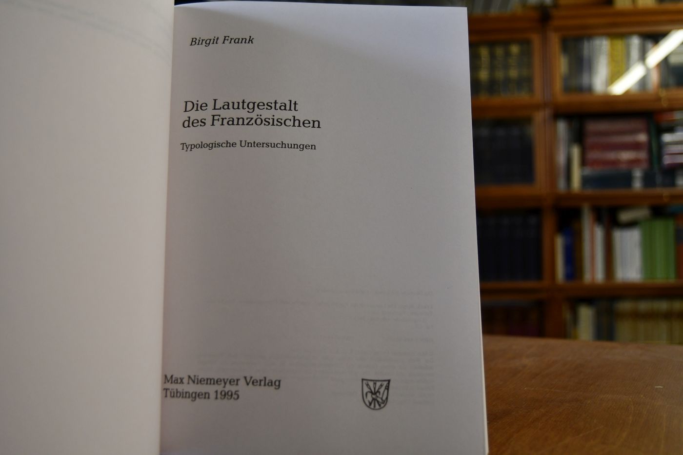 Die Lautgestalt des Französischen. Typologische Untersuchungen.
