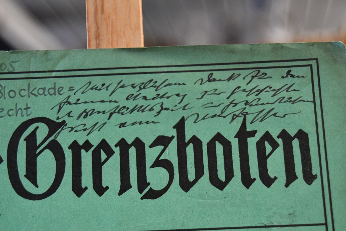 Das alte und das neue Blockaderecht.