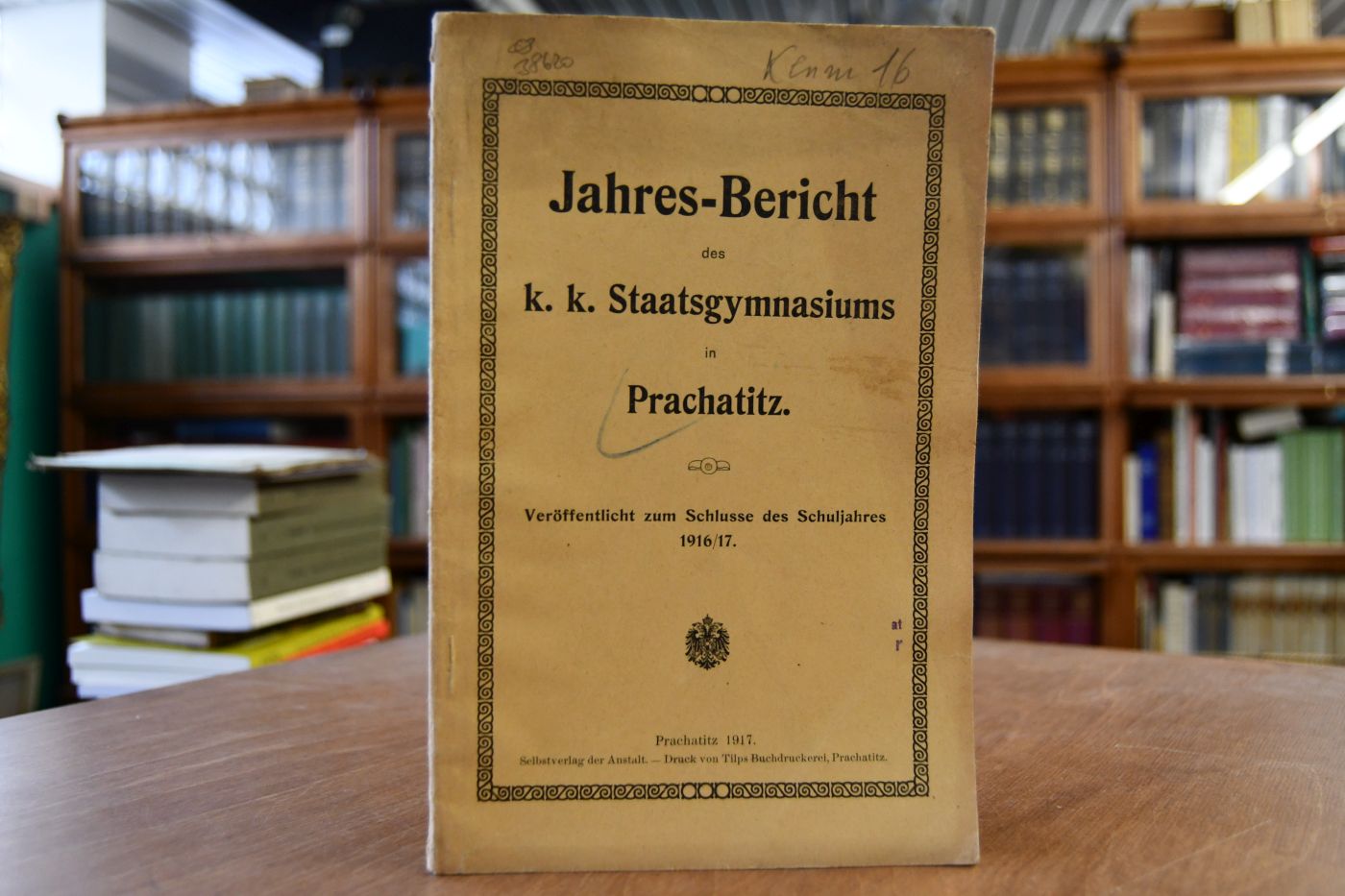 Jahresbericht des k.k. Staatsgymnasiums in Prachatitz. Veröffentlicht zum Schlusse des Schuljahres 1916/17.