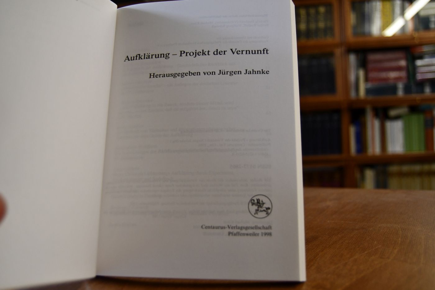 Aufklärung - Projekt der Vernunft.