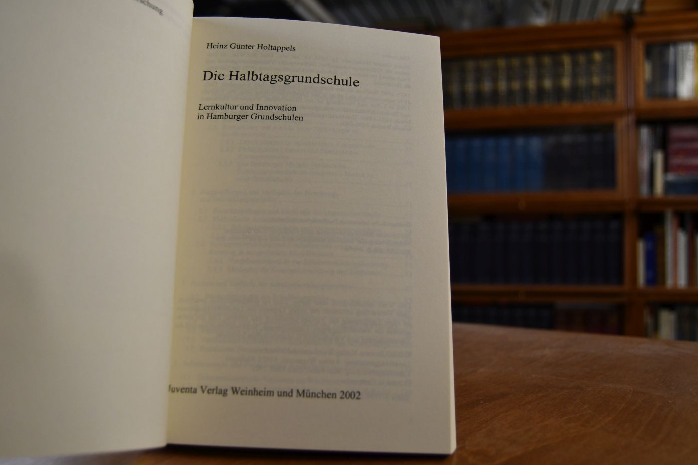 Die Halbtagsgrundschule. Lernkultur und Innovation in Hamburger Grundschulen.
