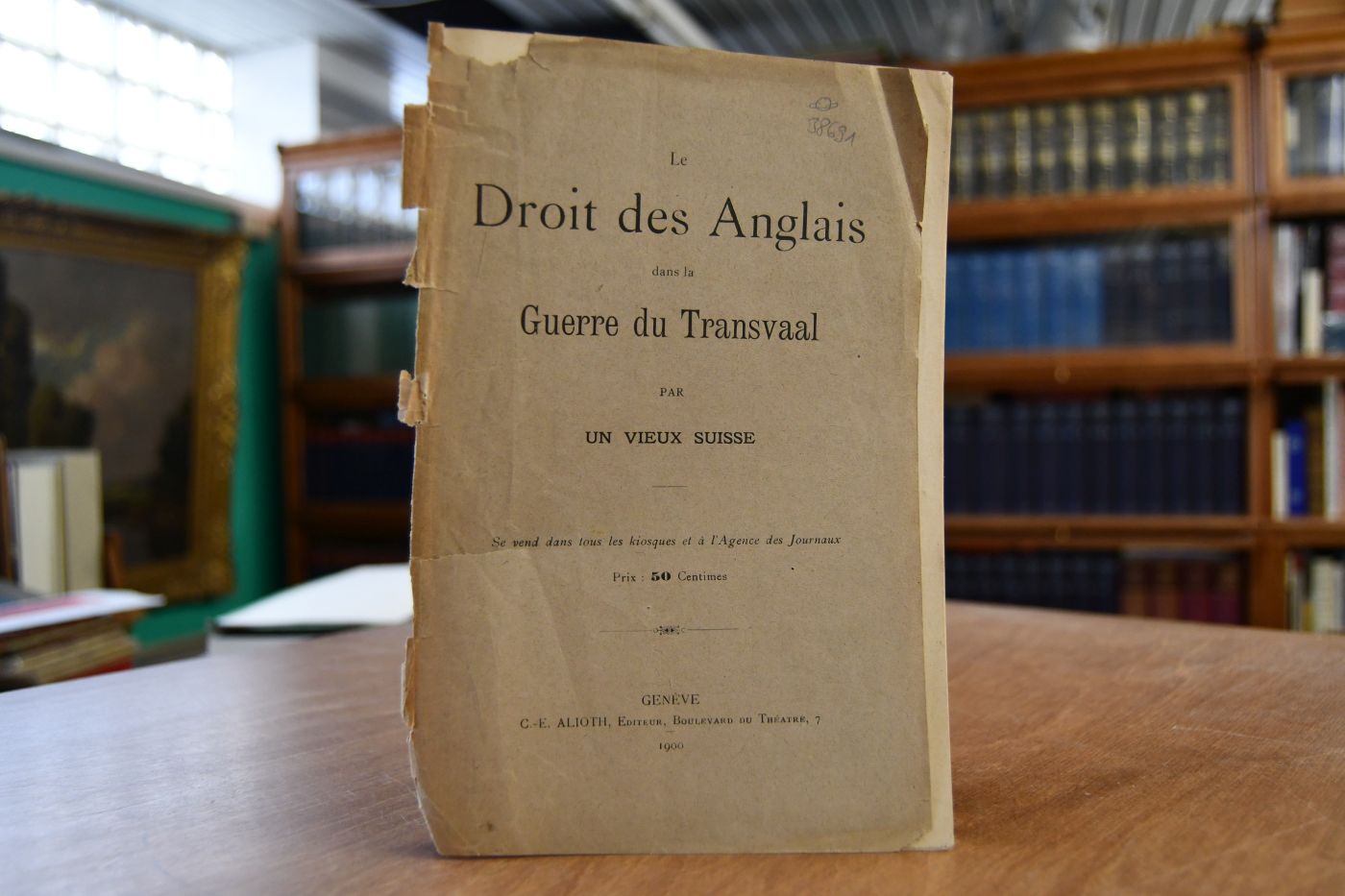 Le Droit des Anglais dans la Guerre du Transvaal par Un Vieux Suisse.