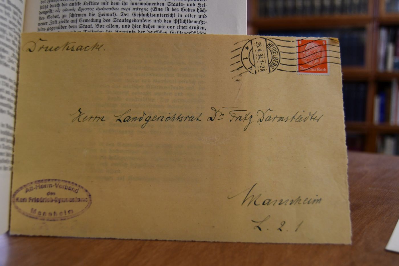 Werbeschrift des Deutschen Gymnasialvereins und des Bayerischen Landesverbandes der Vereinigungen der Freunde des humanistischen Gymnasiums für das Jahr 1934.