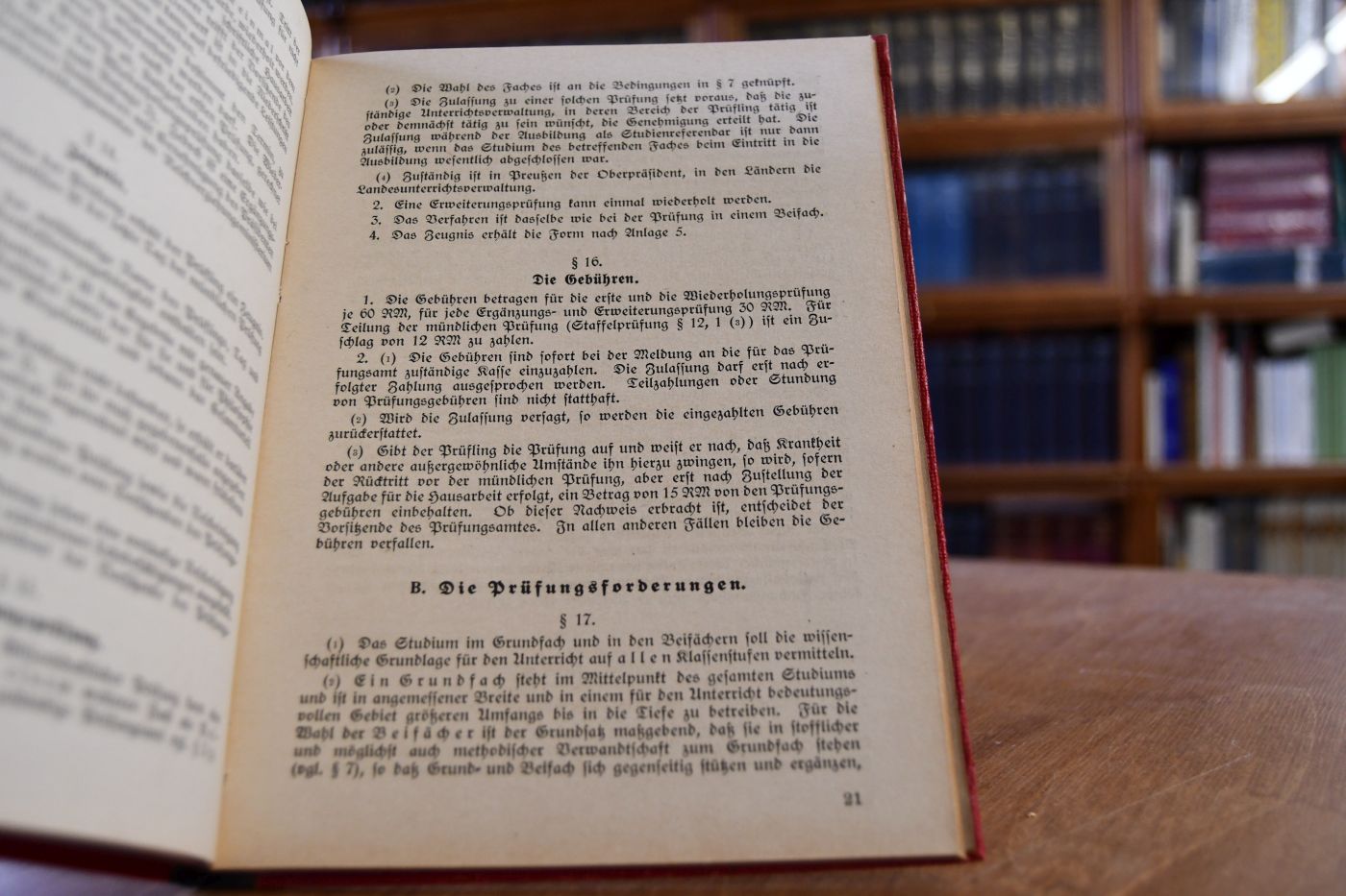 Ordnung der Prüfung für das Lehramt an Höheren Schulen im Deutschen Reich.