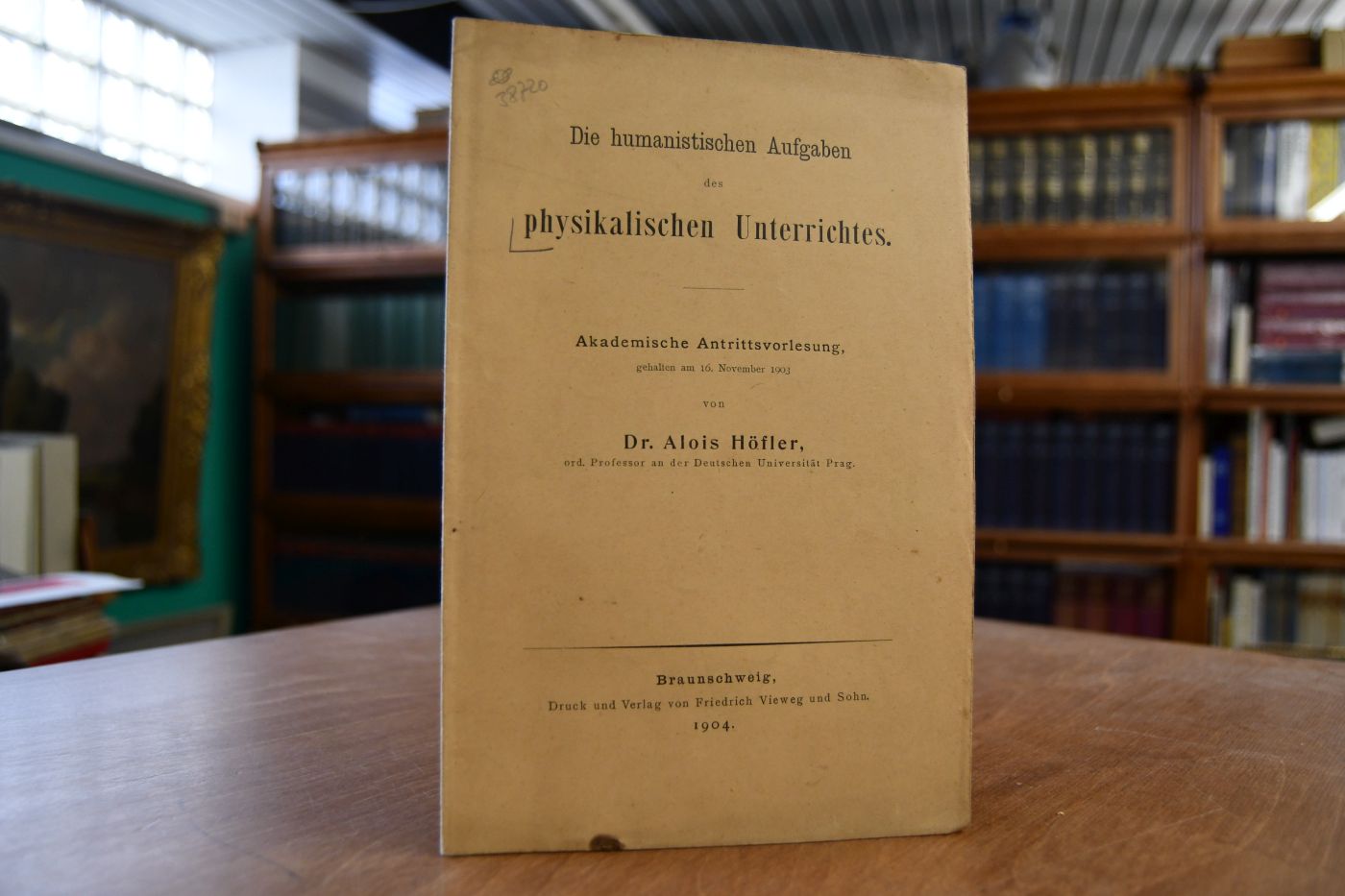 Die humanistischen Aufgaben des physikalischen Unterrichtes. Akademische Antrittsvorlesung, gehalten am 16. November 1903.