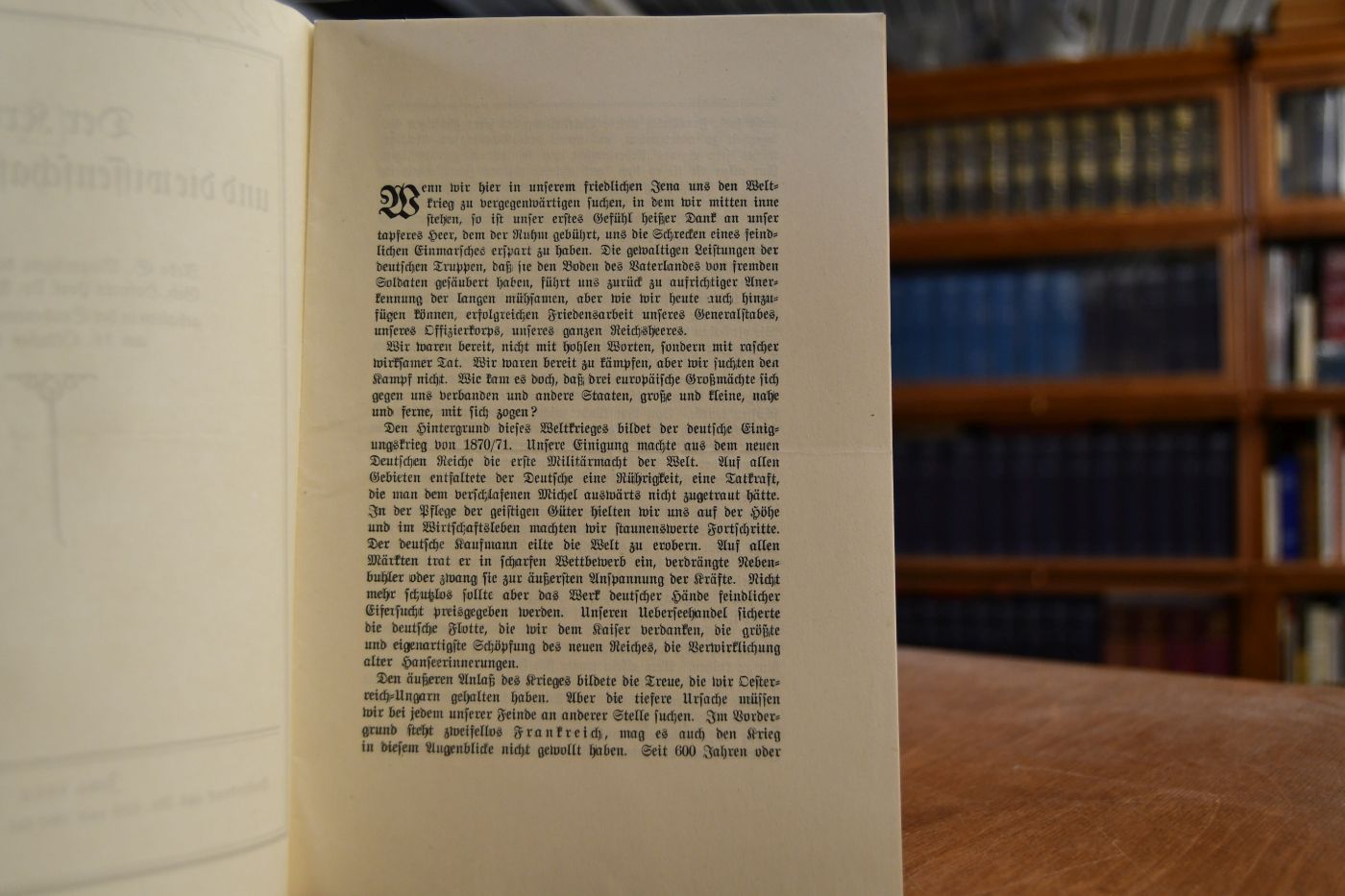 Der Krieg und die wissenschaftliche Arbeit. Rede S. Magnifizenz des Prorektors Geh. Hofrats Prof. Dr. A. Cartellieri, gehalten in der Studentenversammlung am 31. Oktober 1914.