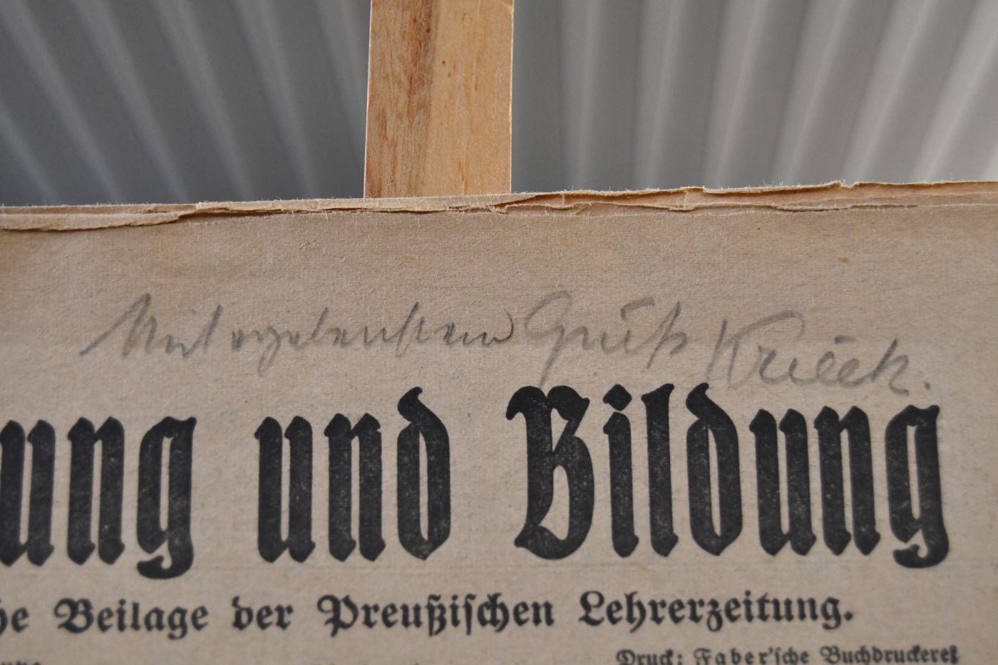 Die Aufgabe der Erziehungswissenschaft.