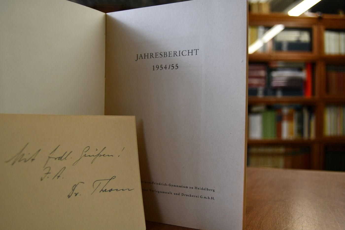 Kurfürst-Friedrich-Gymnasium zu Heidelberg. Jahresbericht 1954/55.