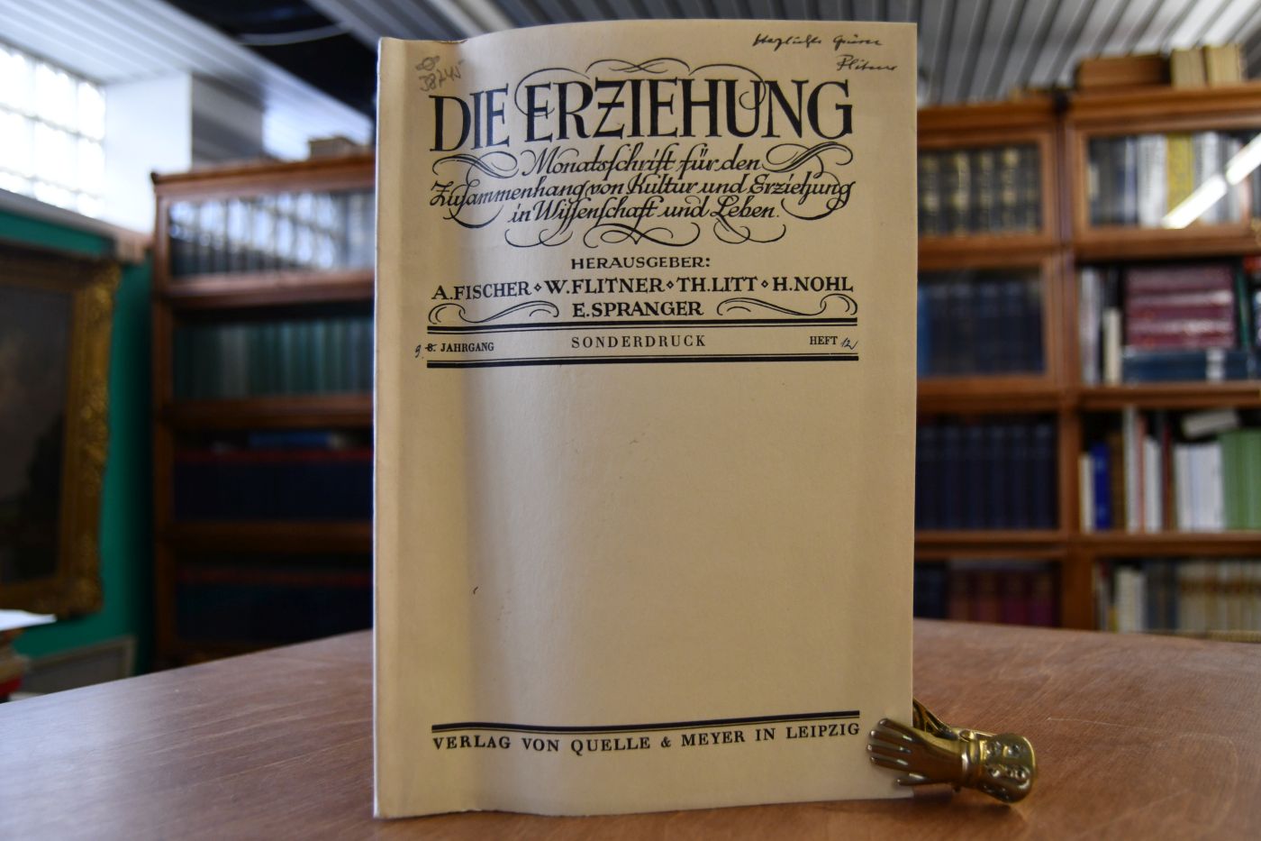 Vorbetrachtungen zur Umgestaltung des höheren Schulwesens.