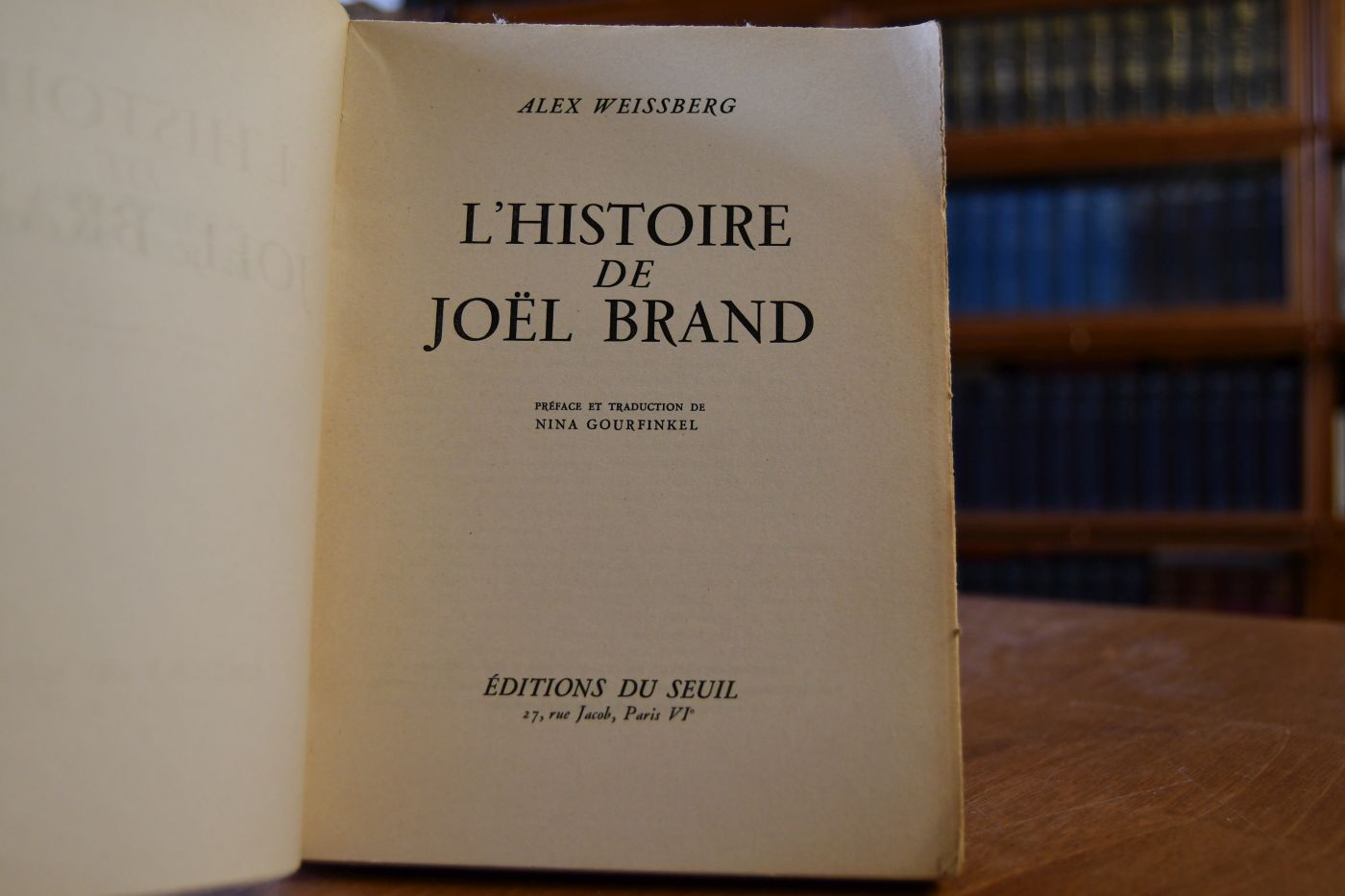L`histoire de Joel Brand.