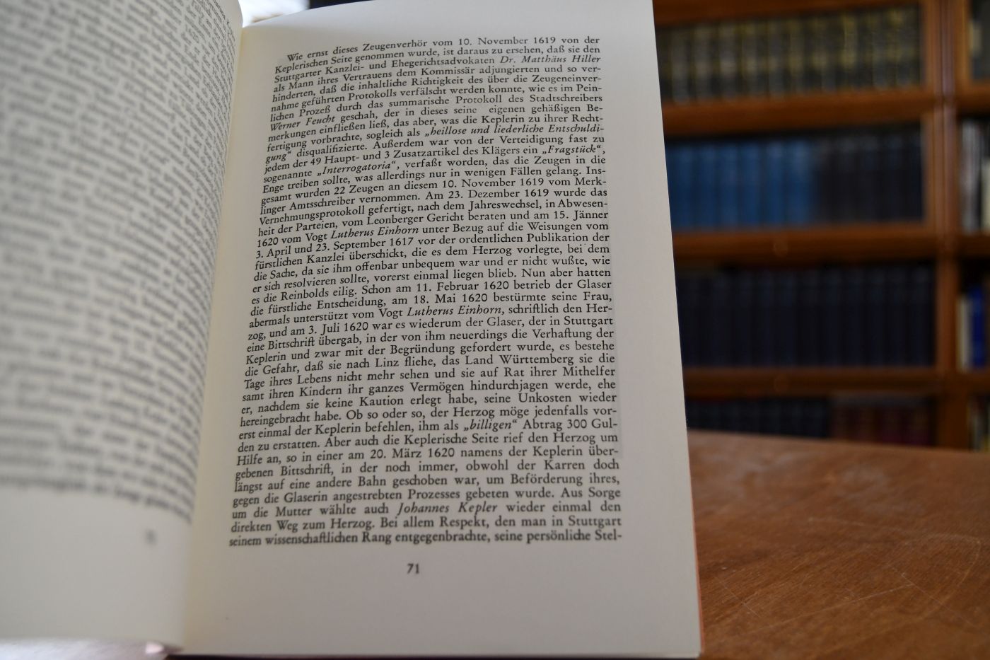 Der Hexenprozeß gegen Katharina Kepler.