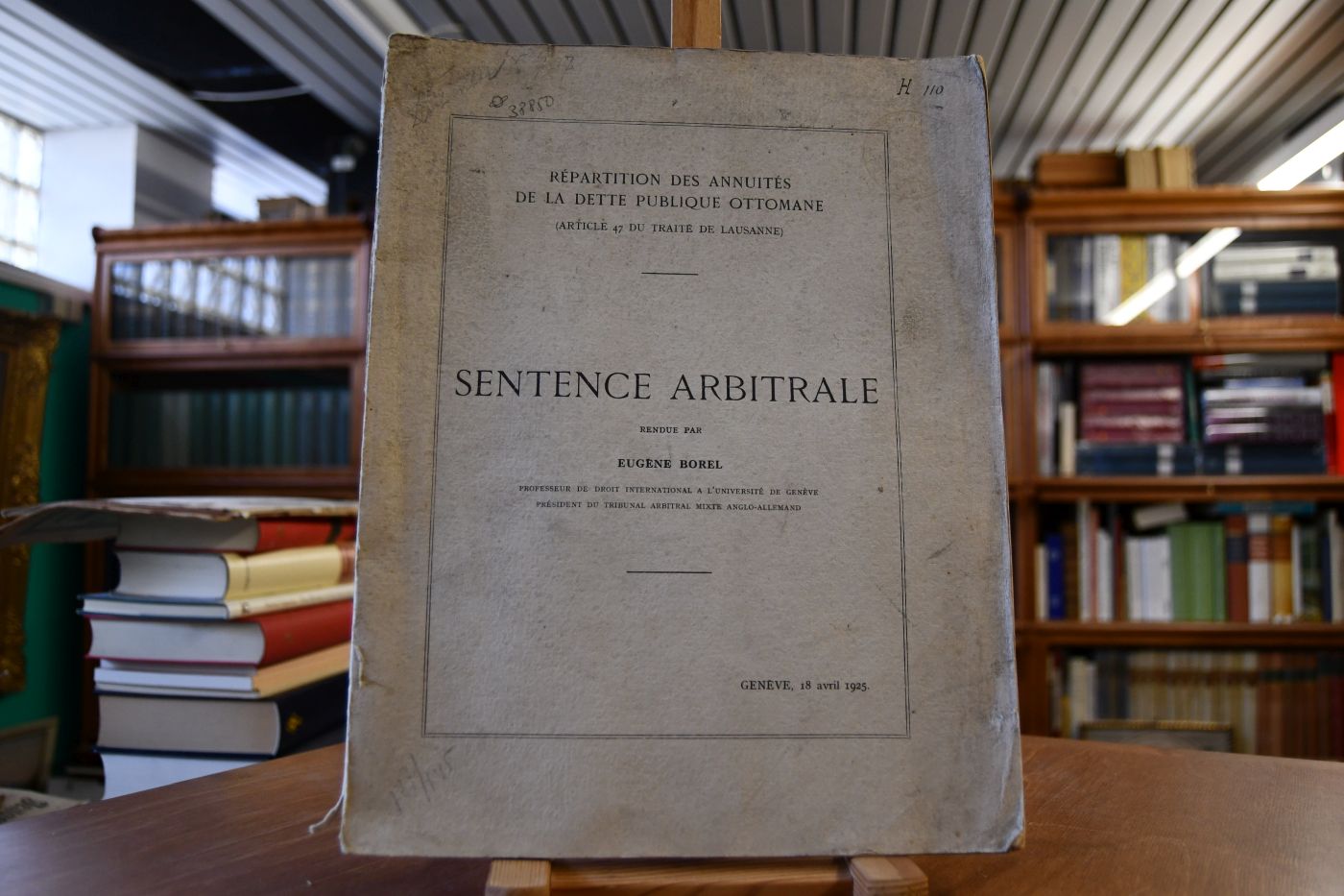 Repartition des Annuites de la Dette Publique Ottomane (Article 47 du Traite de Lausanne). Sentence Arbitrale 18 avril 1925.