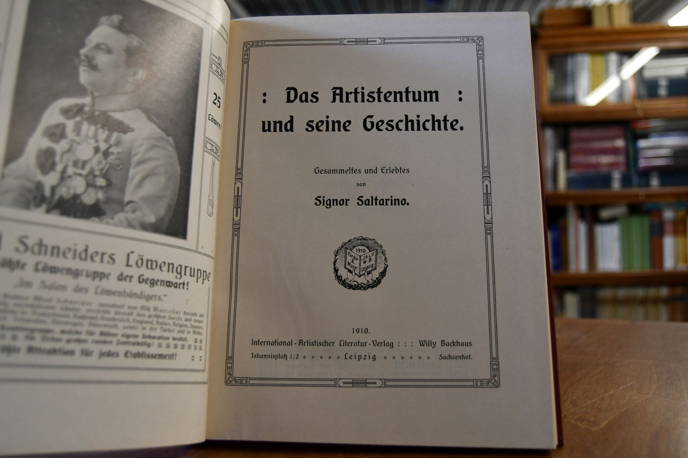 Das Artistentum und seine Geschichte. Gesammeltes und Erlebtes.