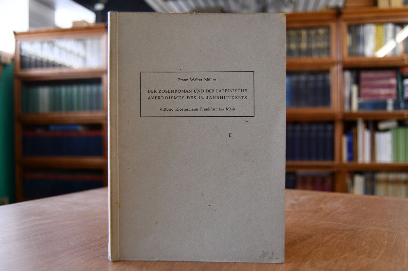 Der Rosenroman und der lateinische Averroismus des 13. Jahrhunderts.