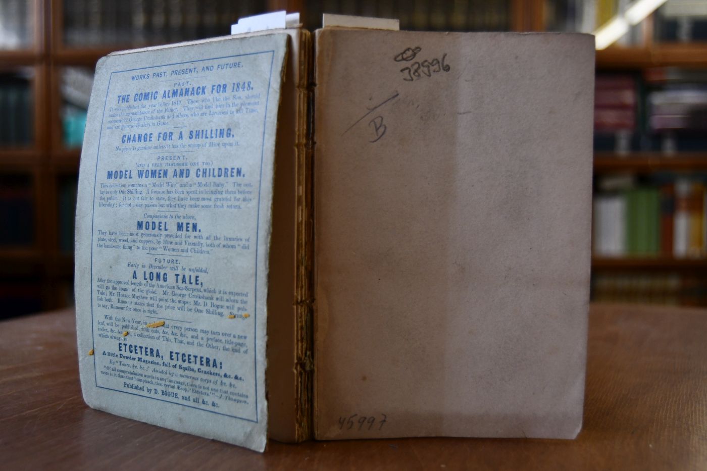 The Comic Almanac for 1848 AnEphemeris in Jest and Earnest.