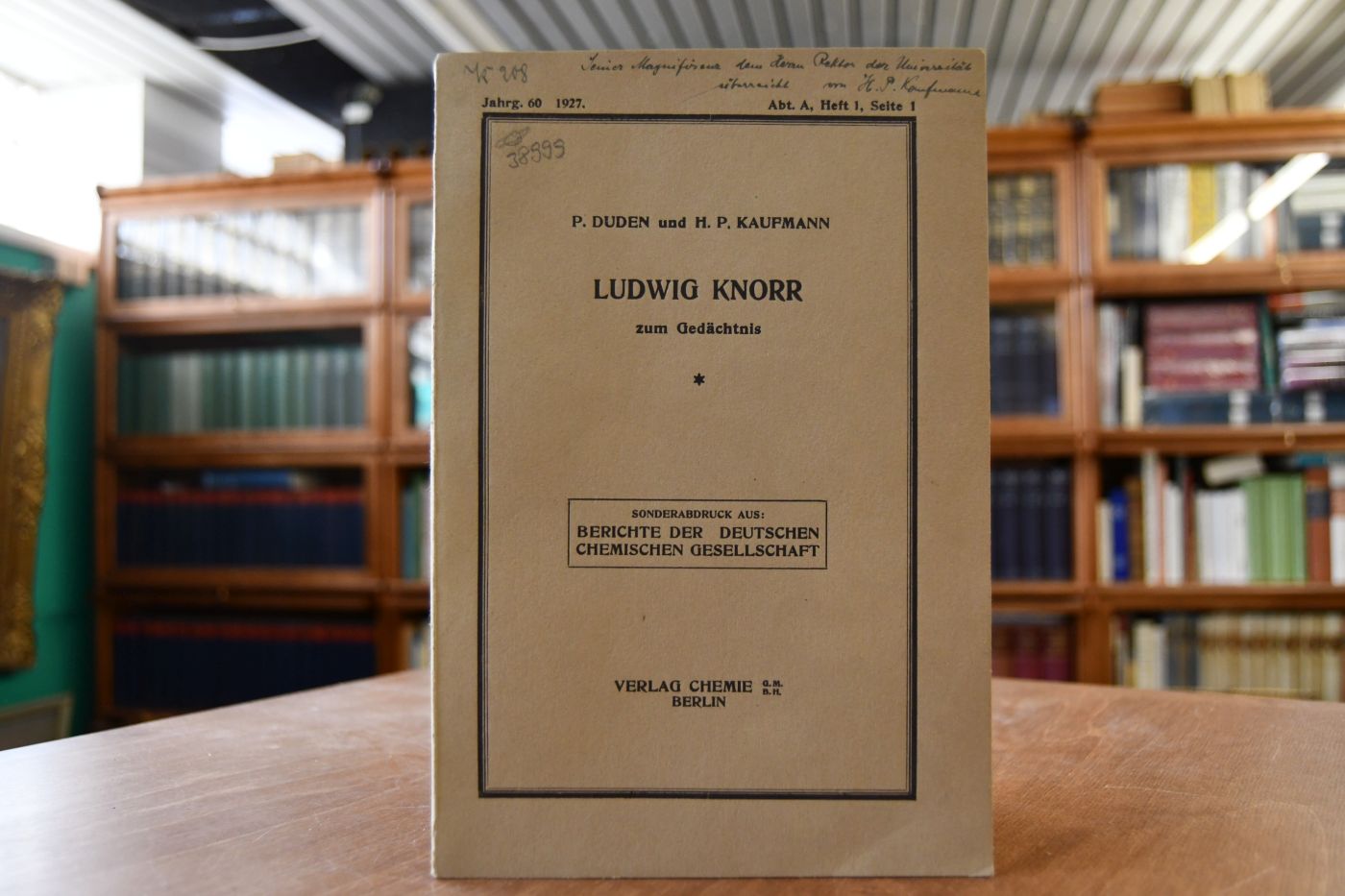 Ludwig Knorr zum Gedächtnis.