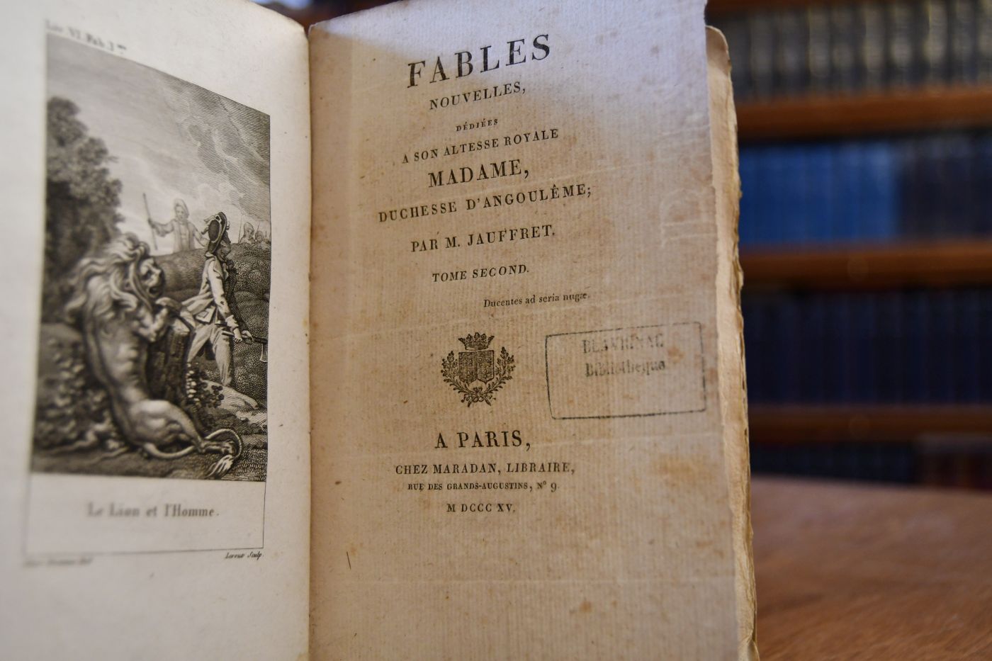 Fables nouvelles, dediees a son altesse royale Madame Duchesse d`Angouleme. 2 Bde.