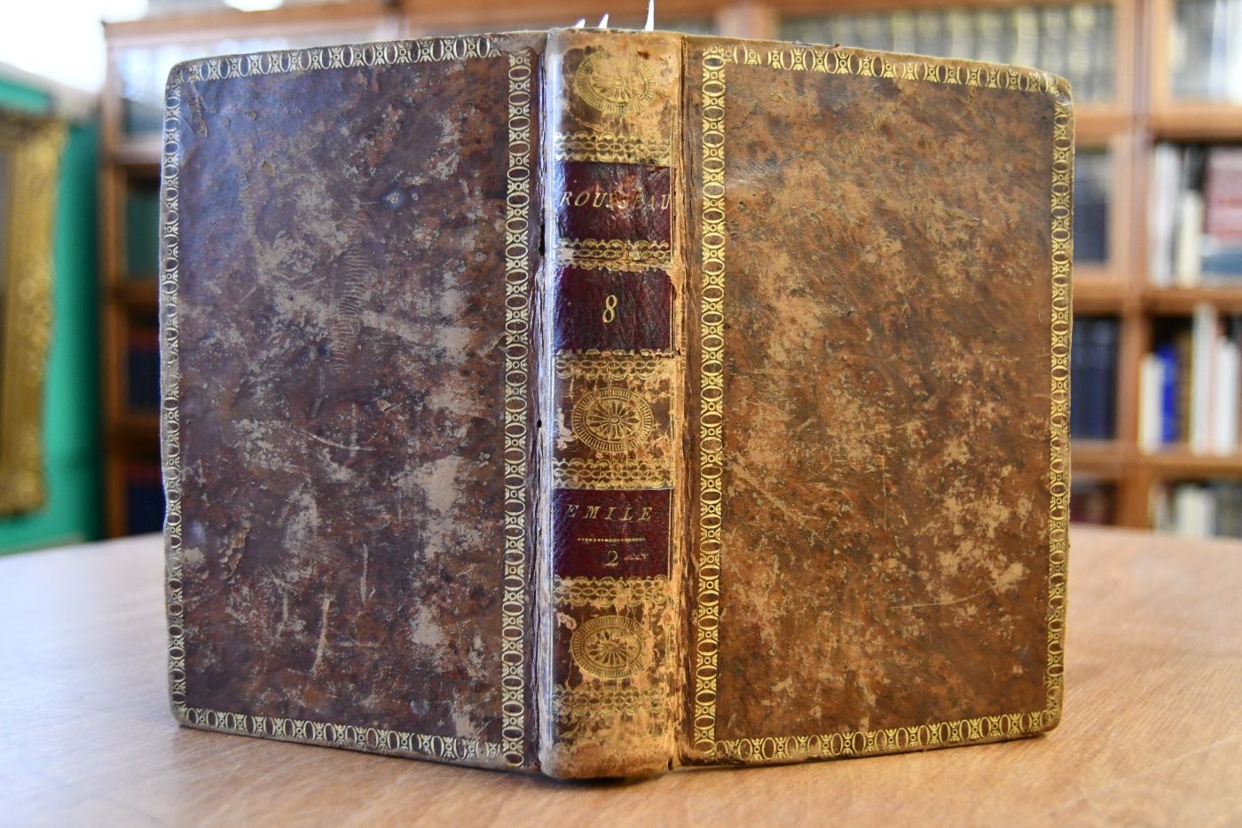 Oeuvres complettes de J.J. Rousseau, Citoyen de Geneve. Tome huitieme. Emile, ou de l`education. Livre III+IV (apart).