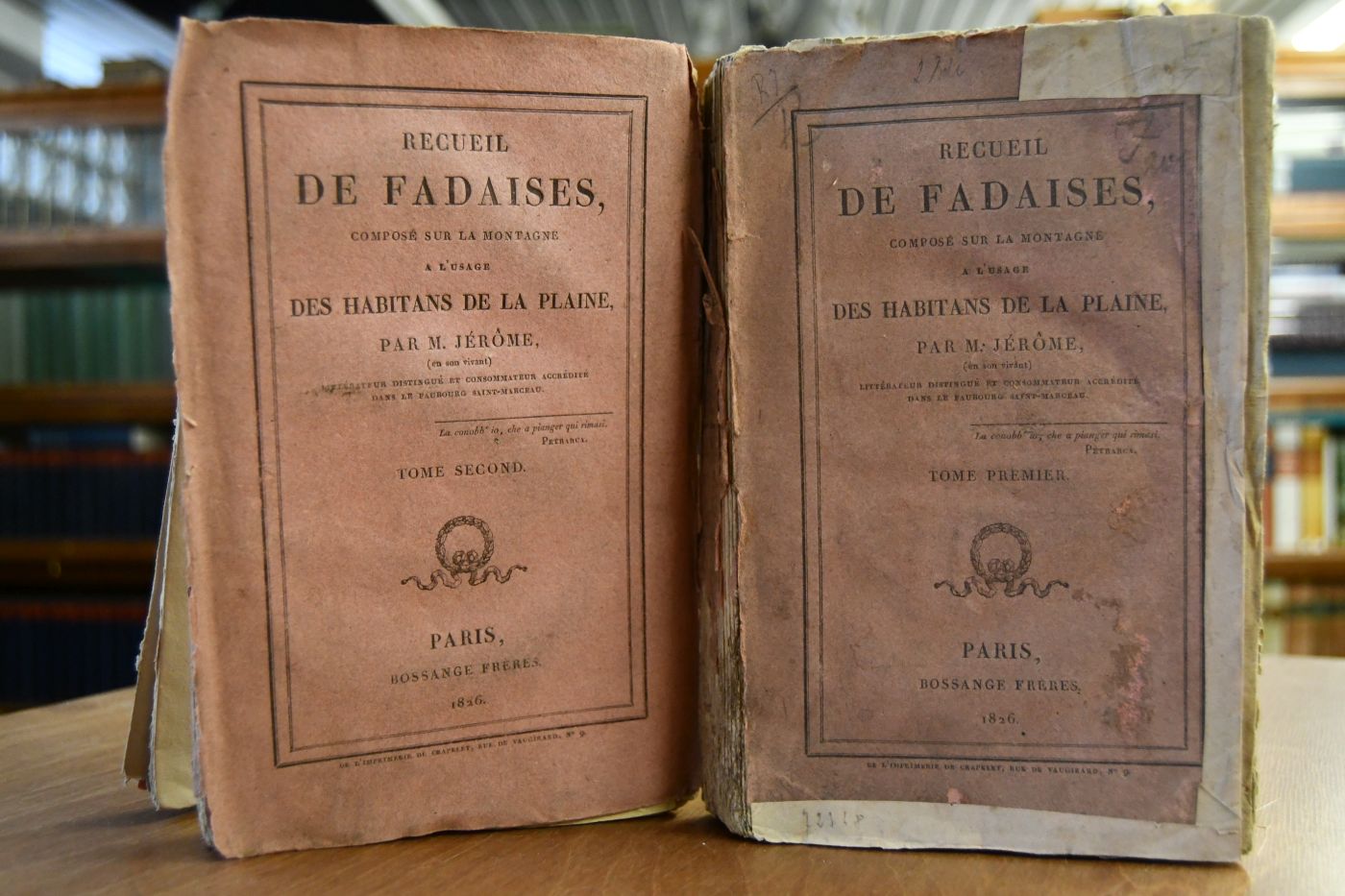 Recueil de Fadaises, compose sur la Montagne a l`usage des habitans de la Plaine.
