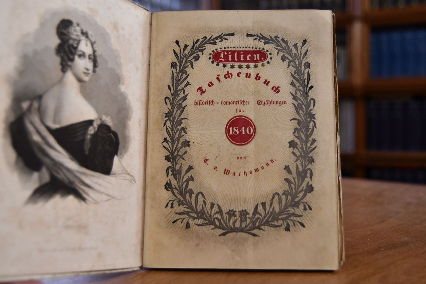 Lilien Taschenbuch historisch-romantischer Erzählungen für 1840. 3. Jahrgang.