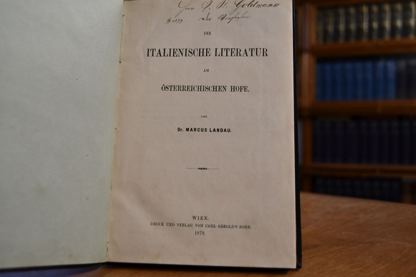 Die italienische Literatur am österreichischen Hofe.