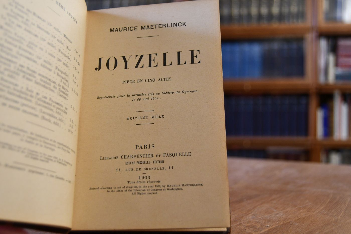 Joyzelle. Piece en cinq Actes.