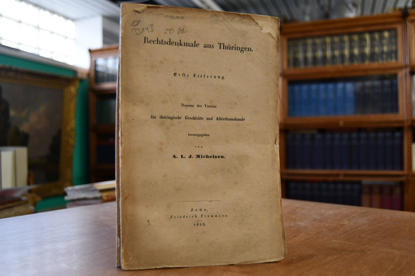 Rechtsdenkmale aus Thüringen. Erste Lieferung (apart).