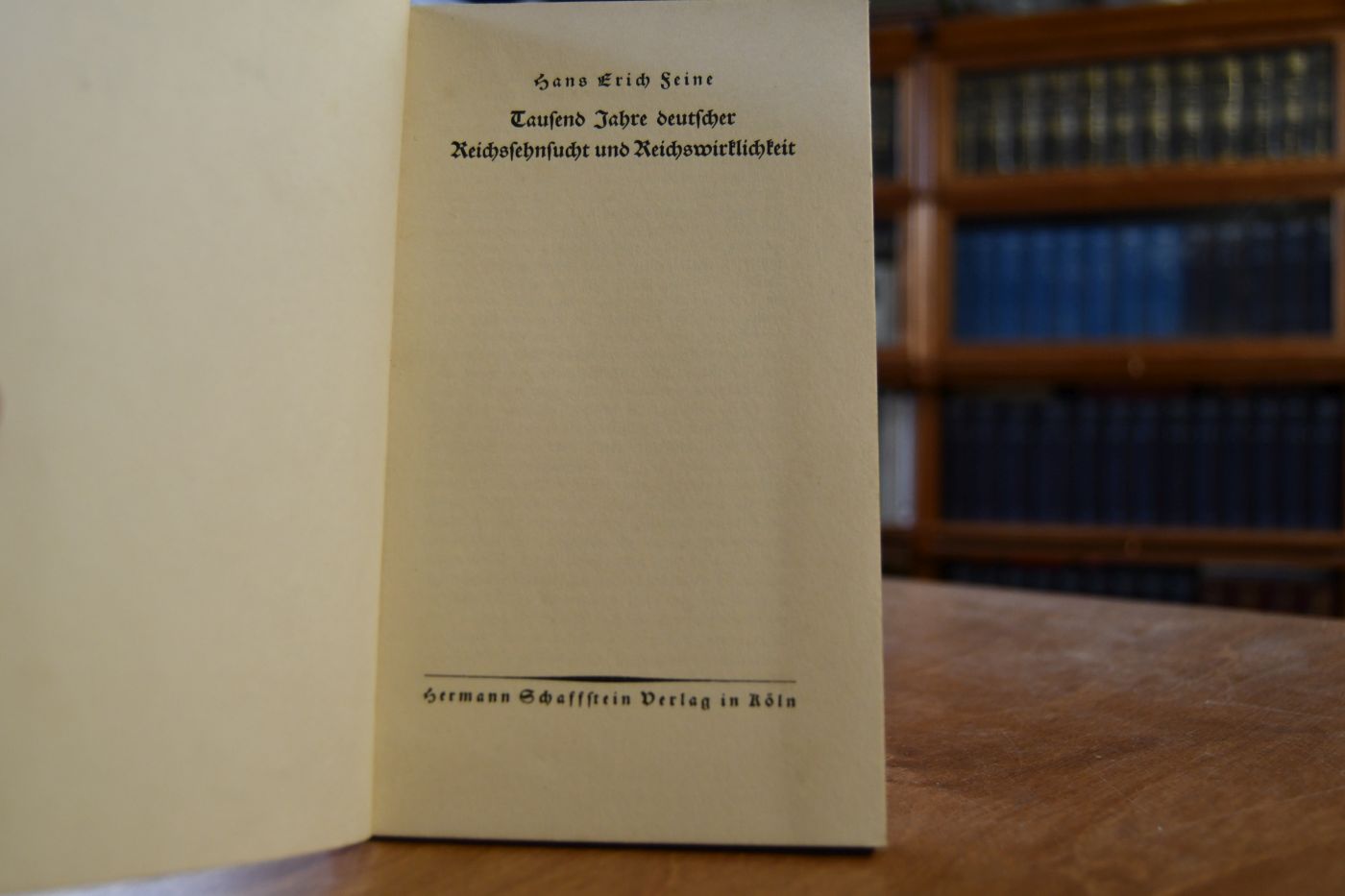 Tausend Jahre deutscher Reichssehnsucht und Reichswirklichkeit.