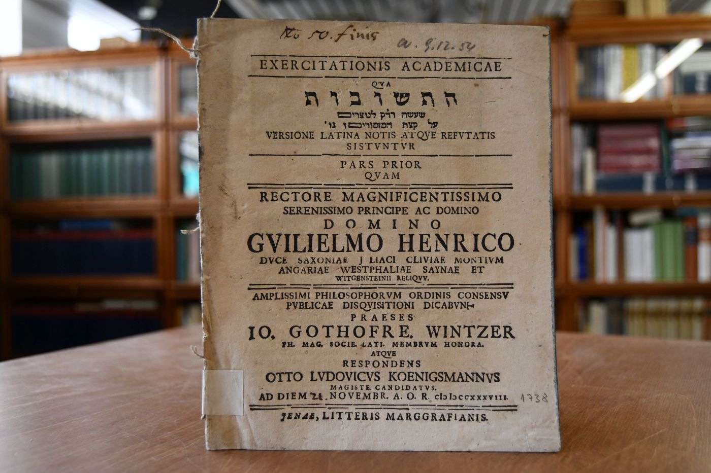 Exercitationis academicae qua ha-Tesubot sche-asah RaDaQ (= Rabbi DAvid Kimchi) la-noserim `al qesat ha-Mizmorim, versione Latina notis atque refutatis sistuntur, pars prior.