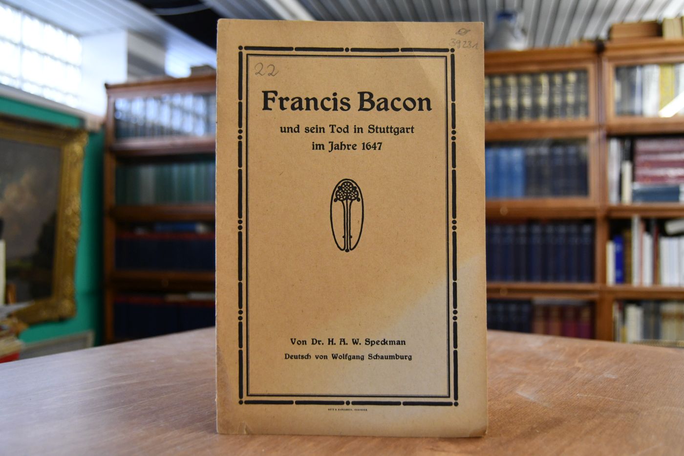Francis Bacon und sein Tod in Stuttgart im Jahre 1647.