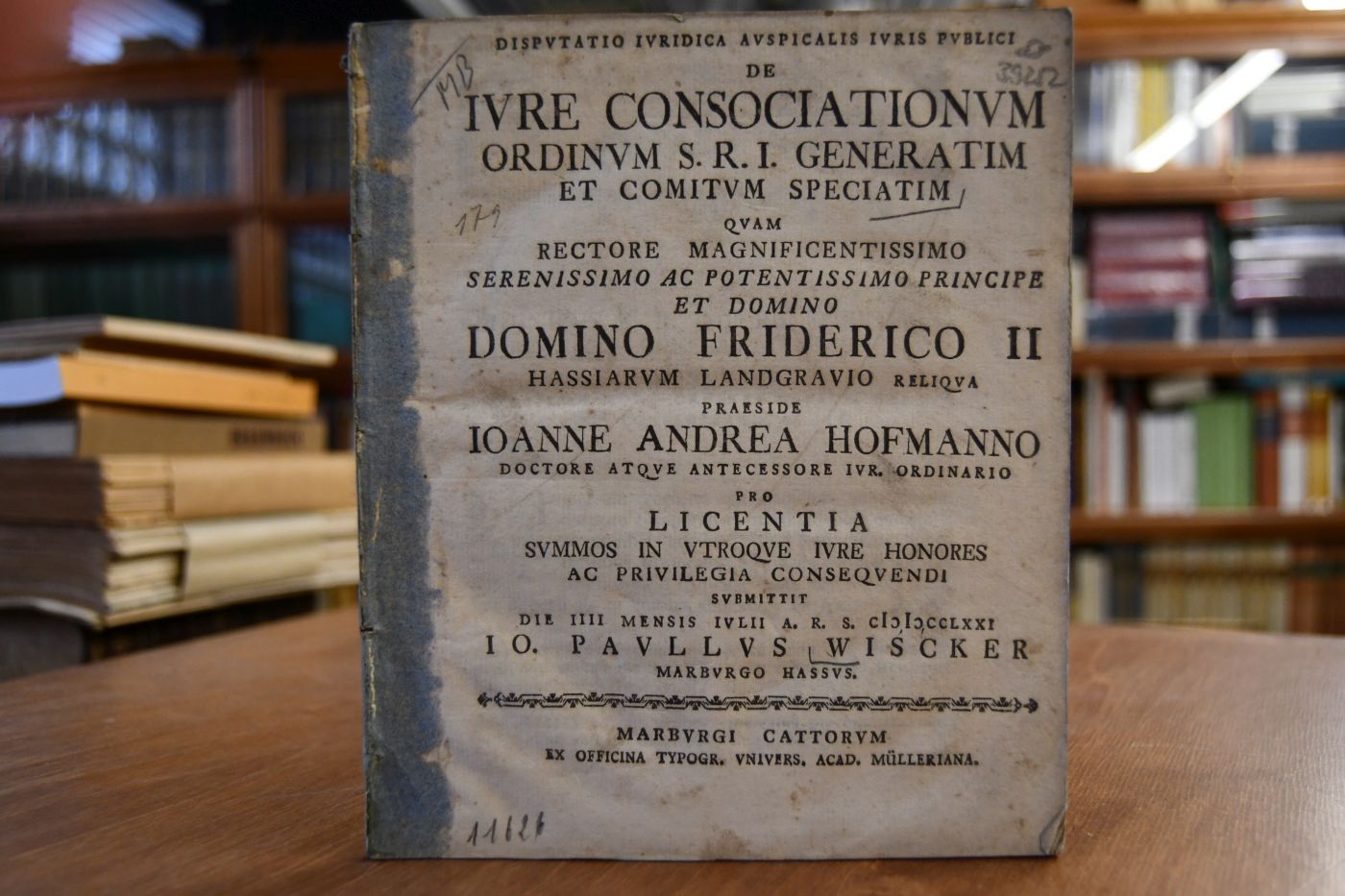 Disputatio Iuridica Auspicalis Iuris Publici De Iure Consociationum Ordinum S. R. I. Generatim Et Comitum Speciatim.