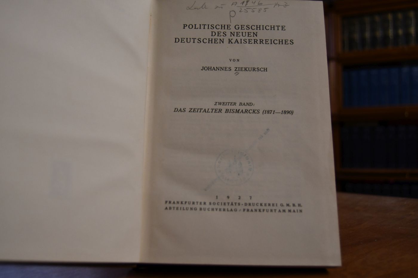 Das Zeitalter Bismarcks (1871-1890).