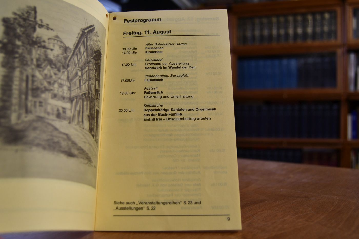 900 Jahre Tübingen. Stadtfest 12.-20. August 1978. Programm.