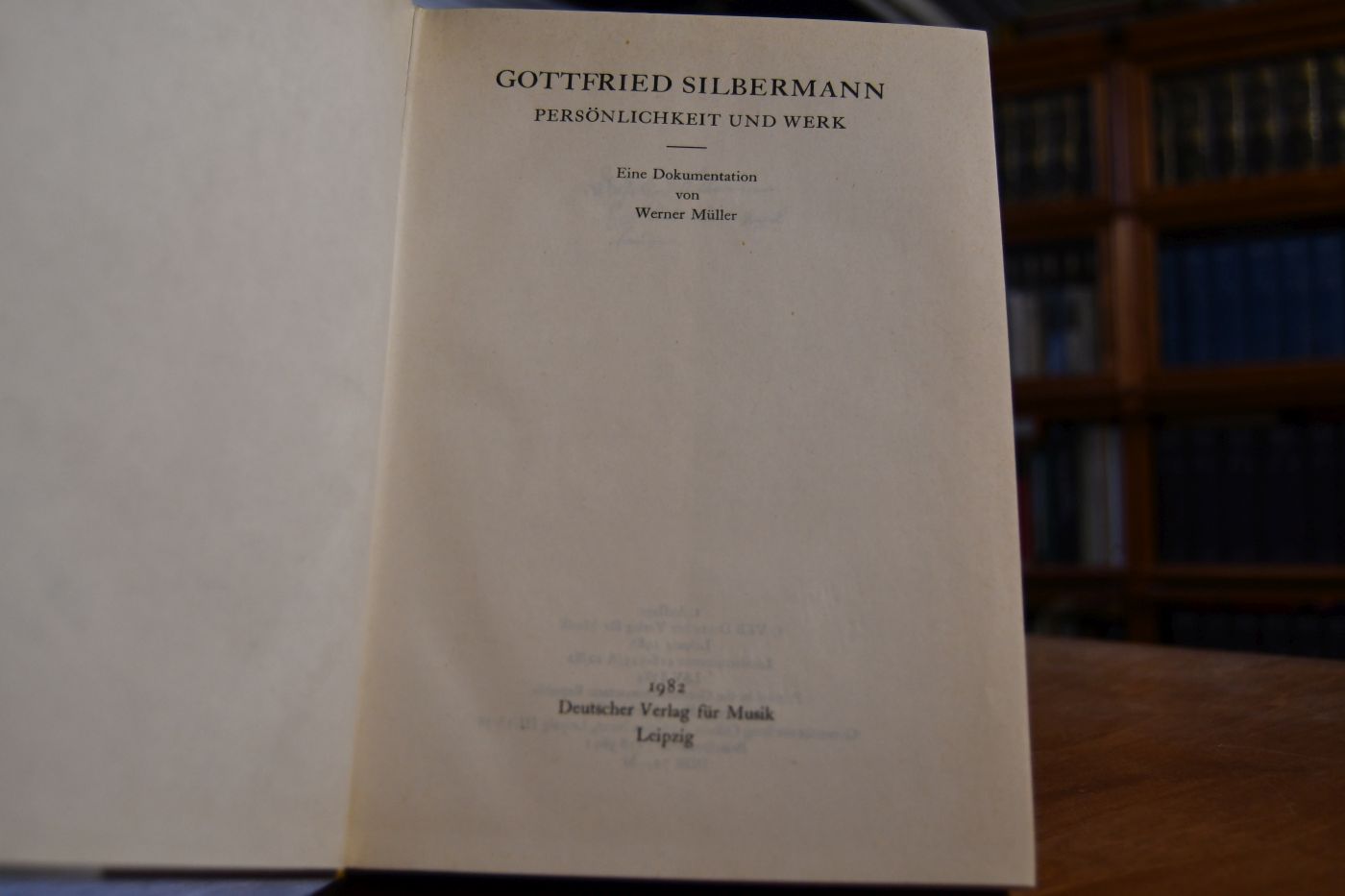 Gottfried Silbermann. Persönlichkeit und Werk. Eine Dokumentation.