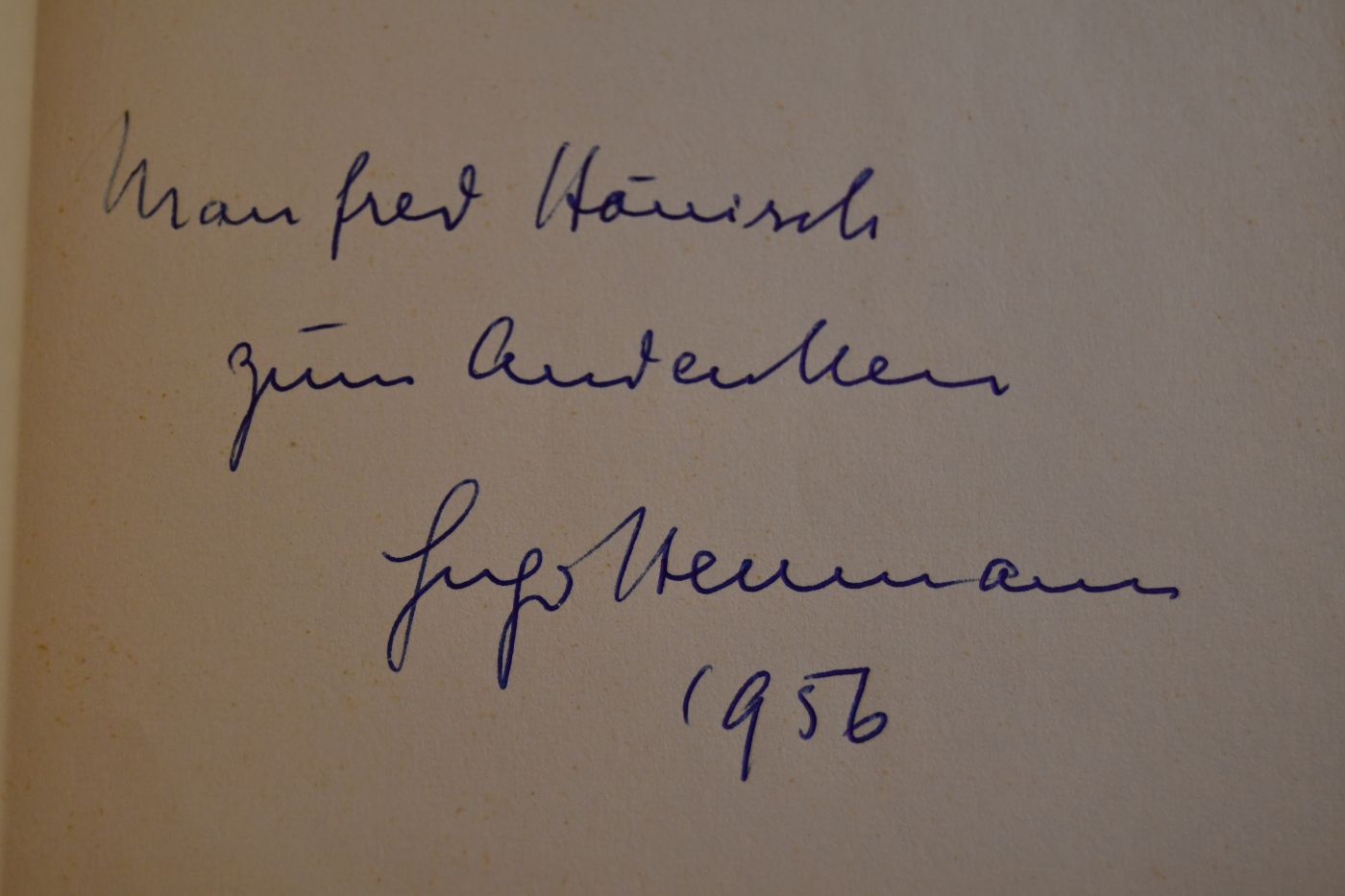 Hugo Herrmann. Leben und Werk. Festschrift zum 60. Geburtstag am 19. April 1956.
