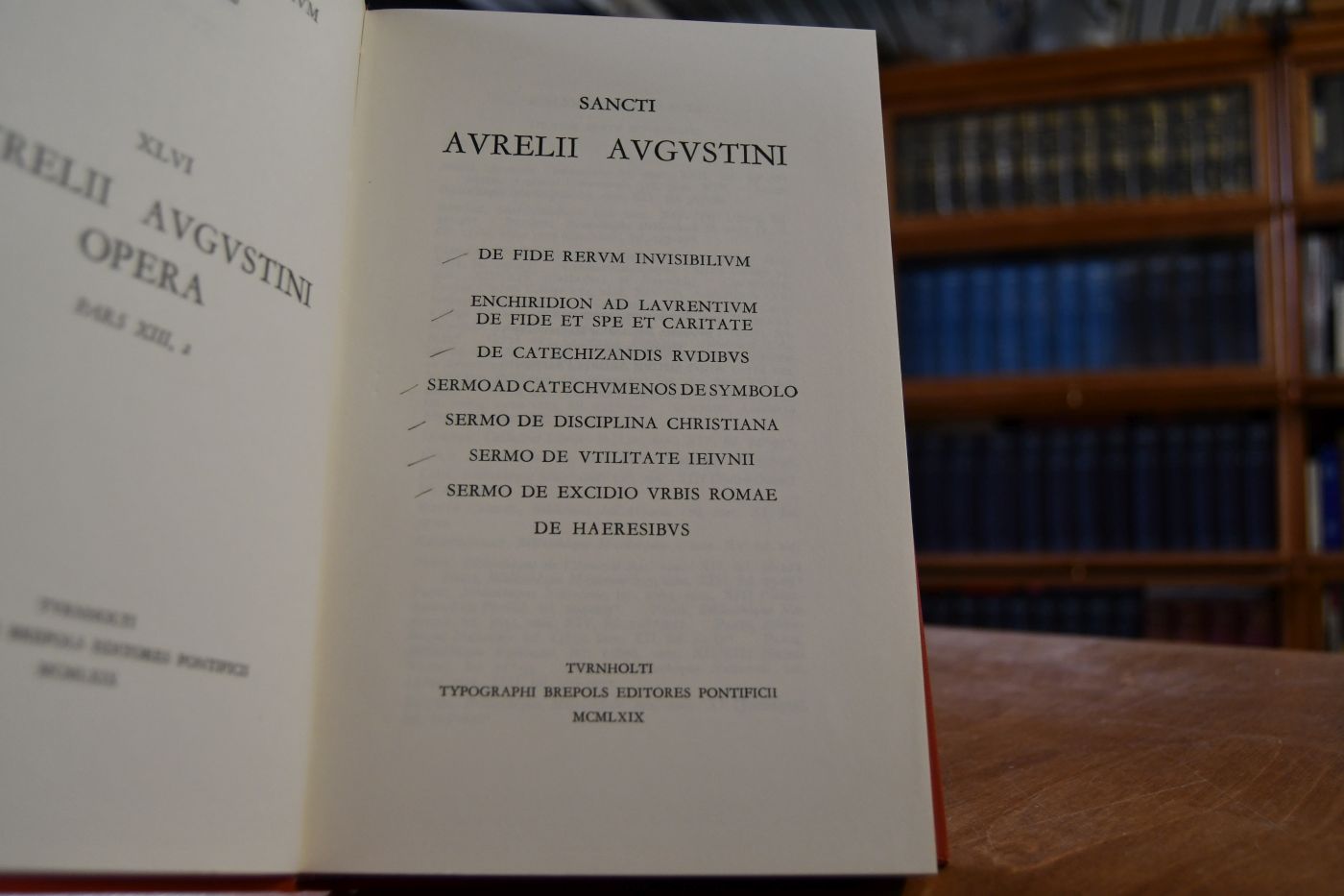 Corpus Christianorum Series Latina XLVI, Aurelii Augustini Opera Pars XIII, 2.