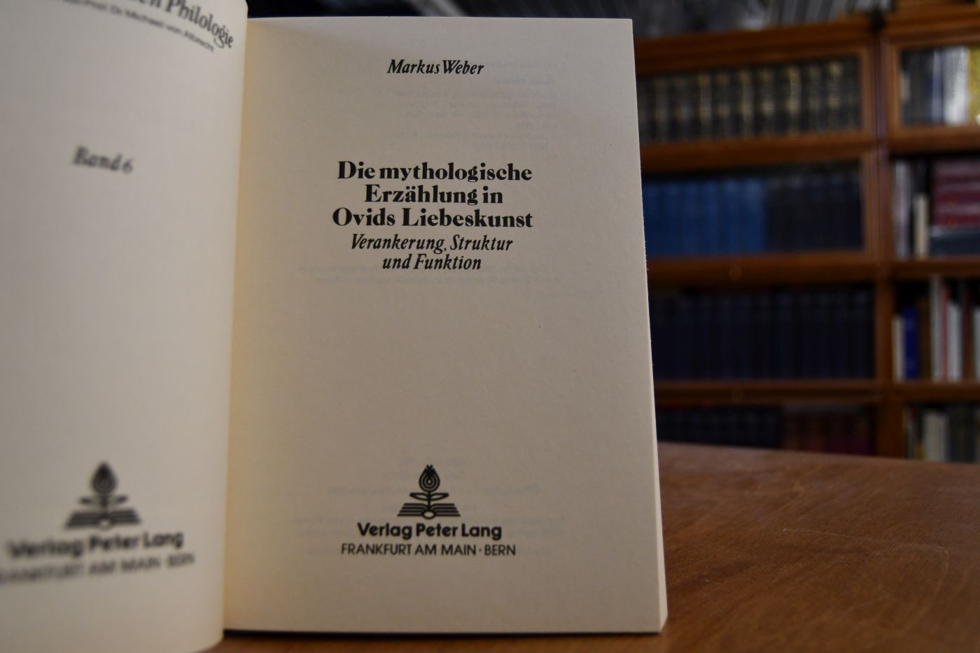 Die mythologische Erzählung in Ovids Liebeskunst. Verankerung, Struktur und Funktion.