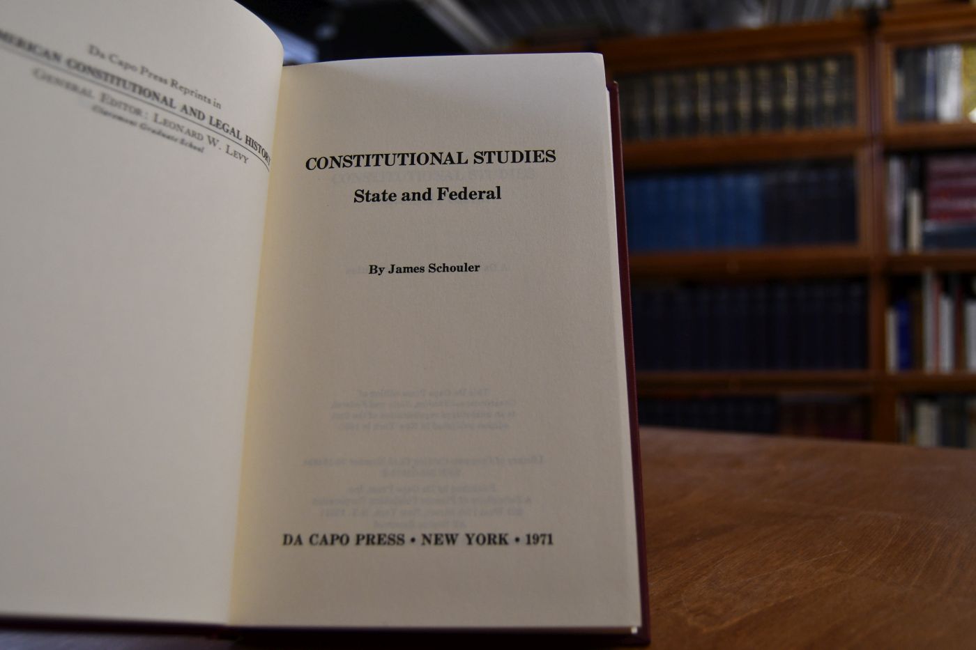 Constitutional Studies. State and Federal.