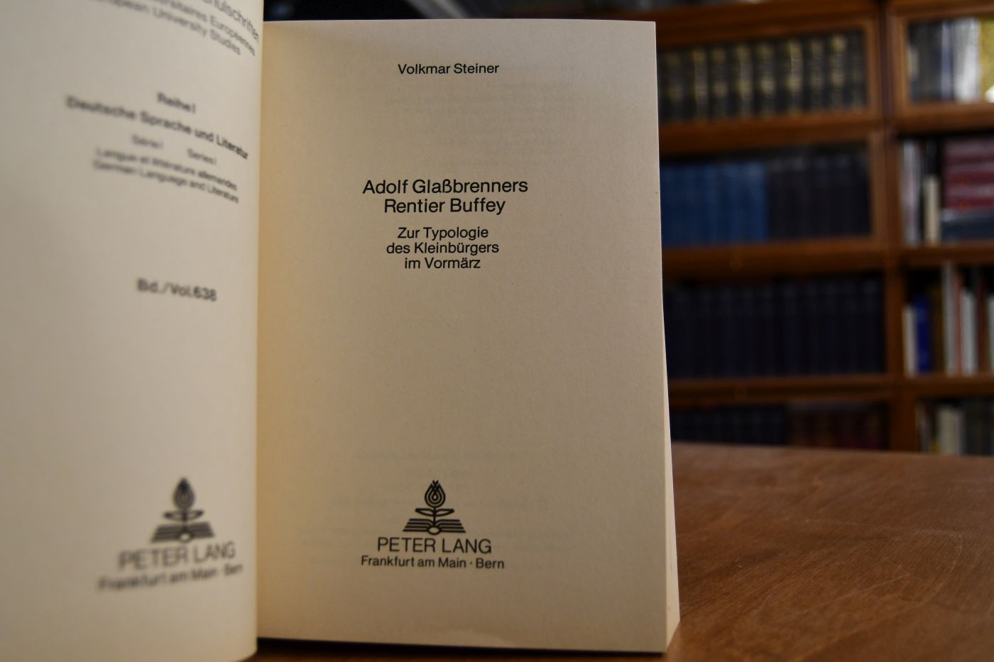 Adolf Glassbrenners Rentier Buffey. Zur Typologie des Kleinbürgers im Vormärz.