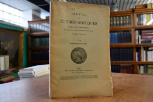 Revue des études grecques, publication trimestr...