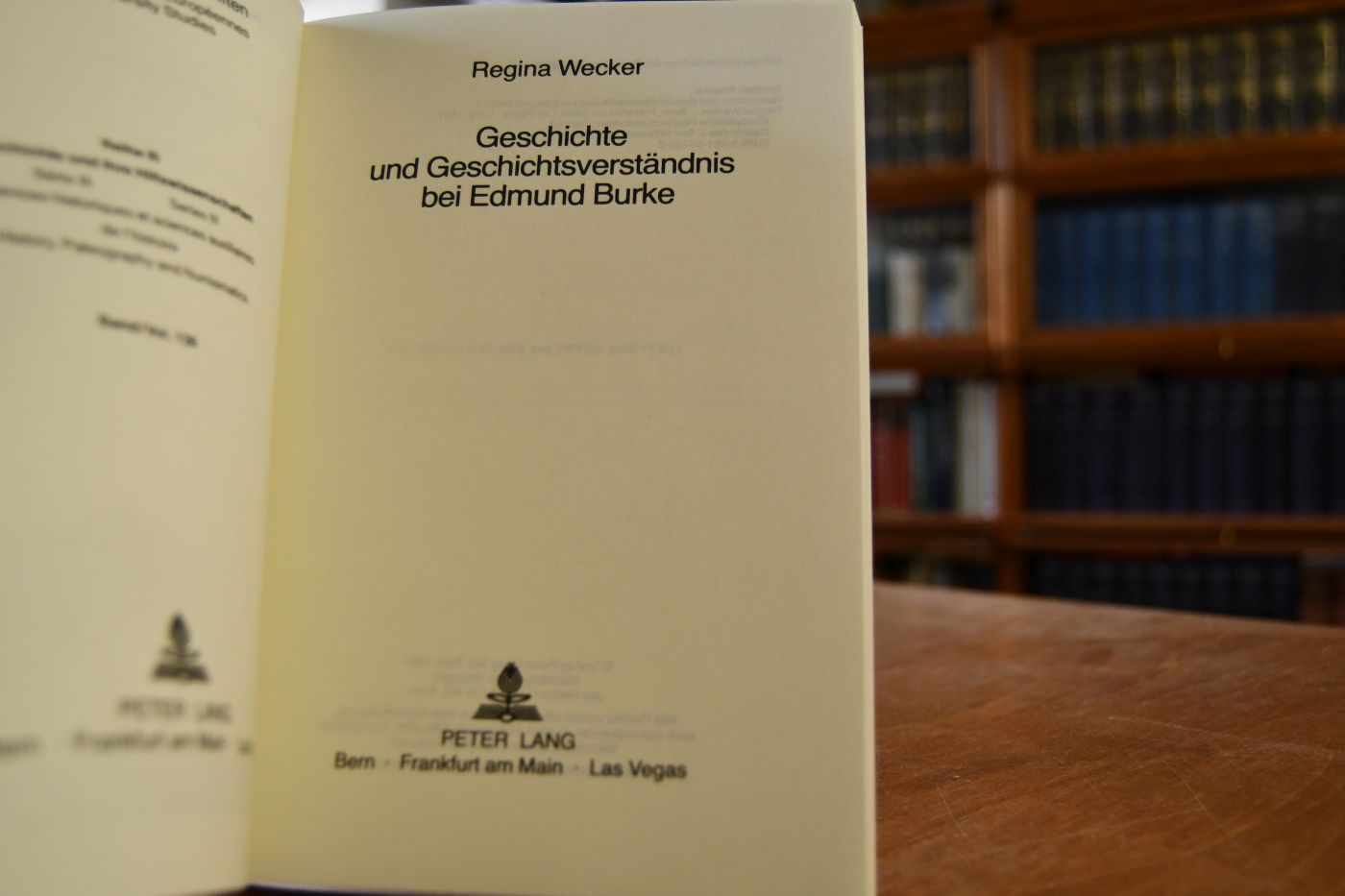 Geschichte und Geschichtsverständnis bei Edmund Burke.
