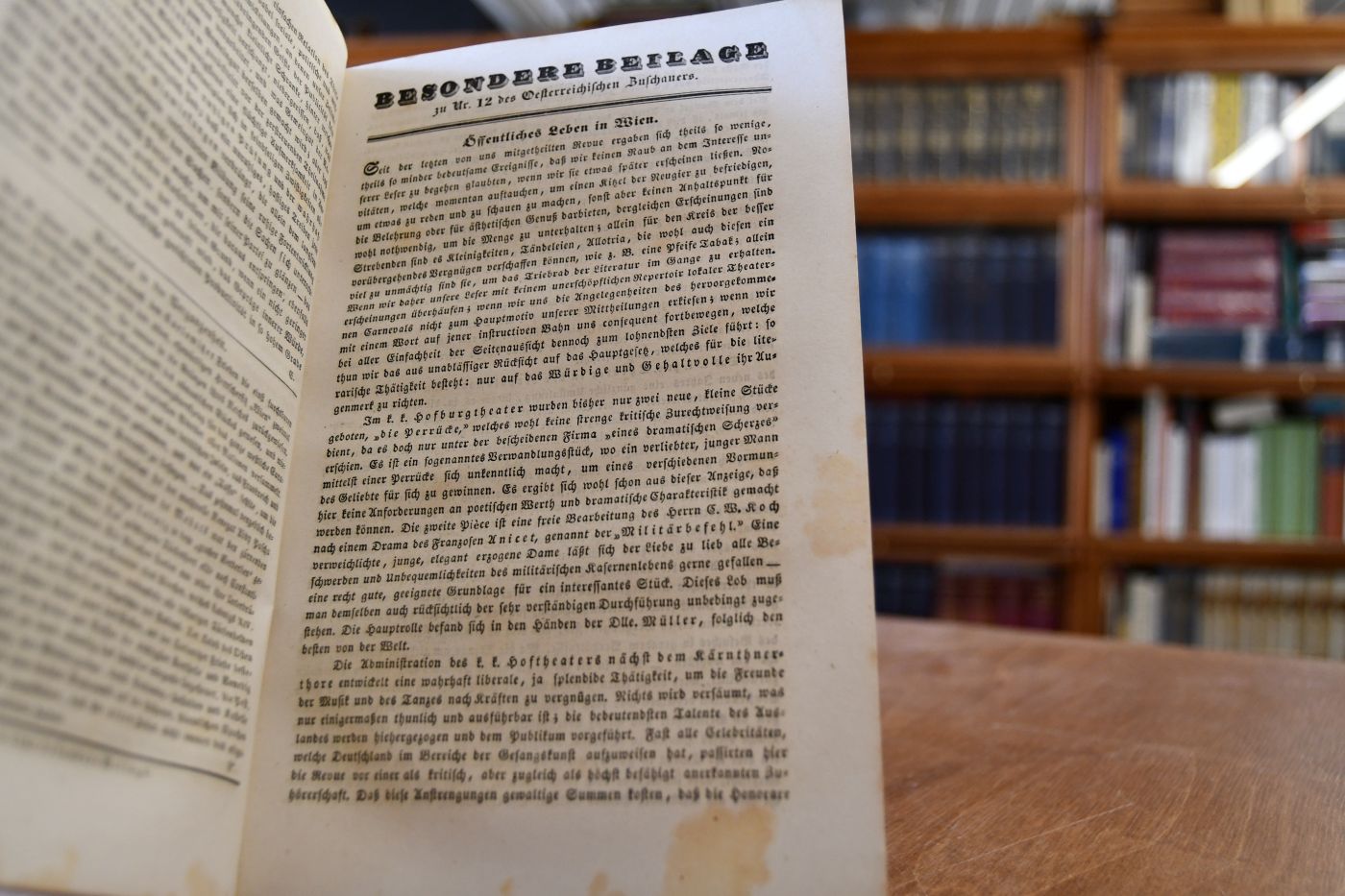 Der Österreichische Zuschauer. Zeitschrift für Kunst, Wissenschaft und geistiges Leben. 1839, Erster Band, Nr. 1-38.