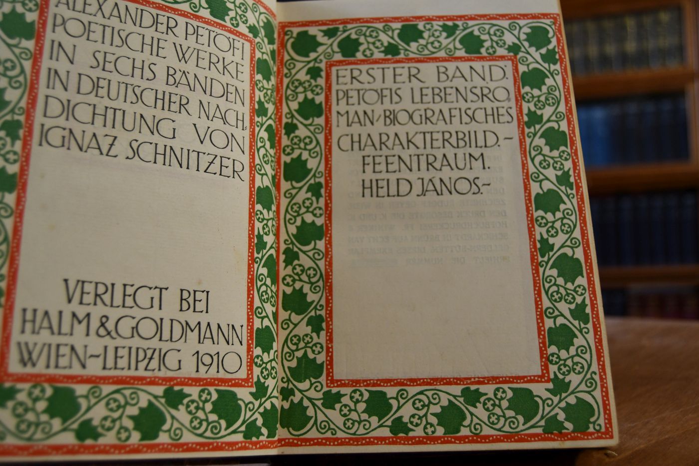 Poetische Werke in sechs Bänden in 3 Bde. gebunden.