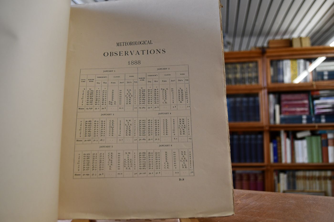 Meteorological Observations and Results at the United States Naval Observatory 1888.